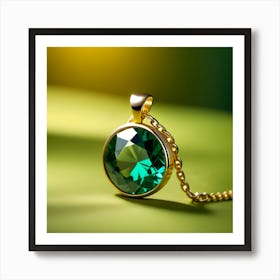 Emerald Necklace Art Print