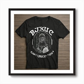 Black T Shirt Mockup (6) Art Print