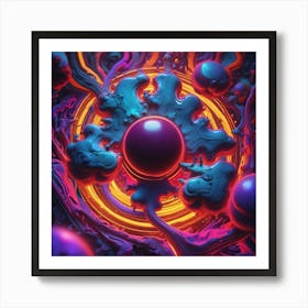 Abstract Painting speaker Art Print