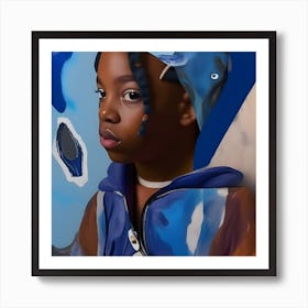 'Blue Girl' Art Print