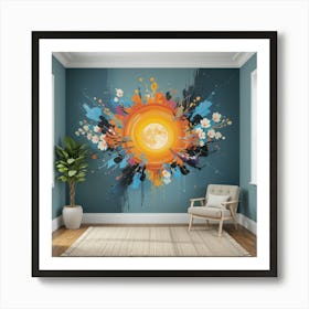 Sunburst Wall Mural Art Print