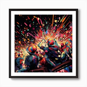 Saturday Night Party Art Print