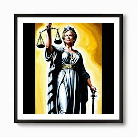 Dianne Wiest's Lady Justice Art Print