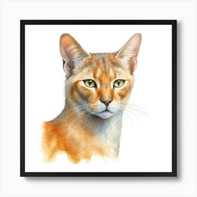 Chausie Cat Portrait 3 Art Print