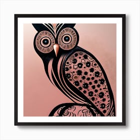 Pretty Owl 1 Art Print