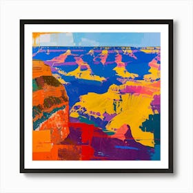 Abstract Travel Collection Grand Canyon National Park Arizona 4 Art Print