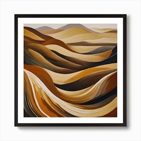 Sand Dunes Abstract Art Print