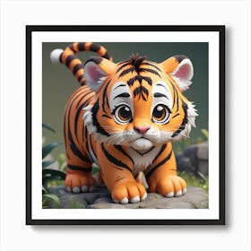 Cute Tiger Art Print