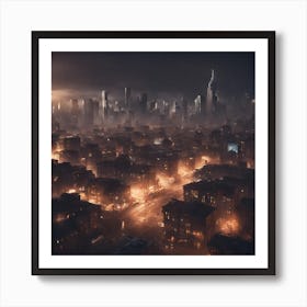 Dark City Art Print