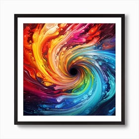 Colorful Swirl Art Print