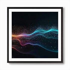 Abstract Wave Pattern 5 Art Print