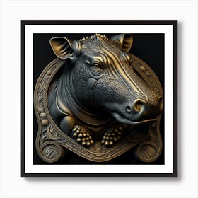 Hippopotamus Art Print