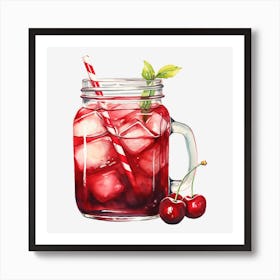 Cherry Iced Tea 3 Art Print