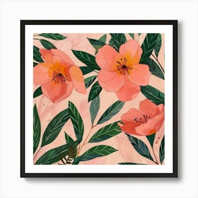 Watercolor Flowers 19 Art Print