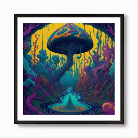 Mashroom Ai Image Art Print