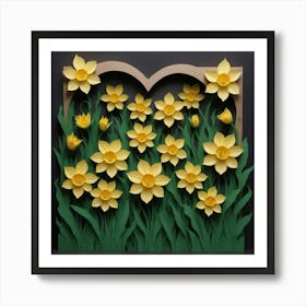 Paper Daffodils Art Print