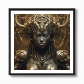 Futuristic Woman 3 Art Print