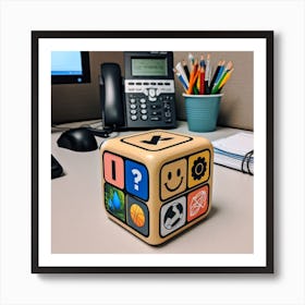 Office Cube Art Print