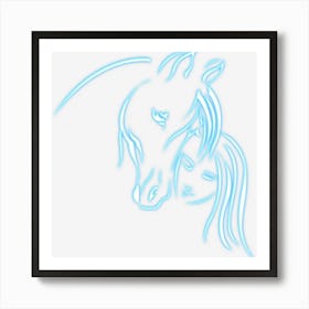 Girl And Horse Gift Teen And Kids Horse Lover Art Print