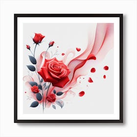 Rose, Modern 2 Art Print