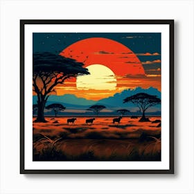 Serengeti National Park Tanzania Art Print