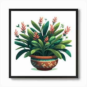 Plant In A Pot 3 Art Print