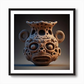 Aztec Vase Art Print