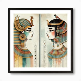 Egyptian Women 2 Art Print