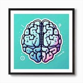 Brain Icon 1 Art Print