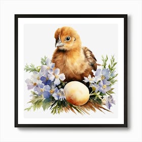 Easter Chick 3 Art Print