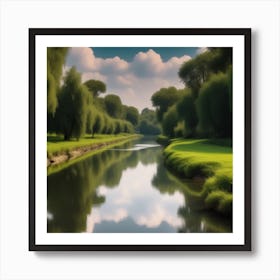 River In The Grass 35 Art Print