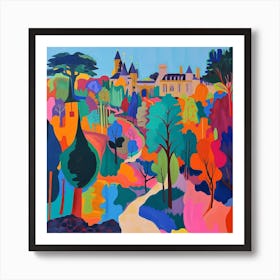 Colourful Gardens Luxembourg Gardens France 3 Art Print