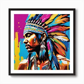 Indian Headdress 1 Art Print