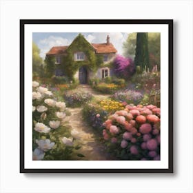 Garden In Bloom 1 Art Print