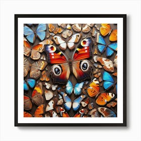 Real Butterfly Art 1 Art Print