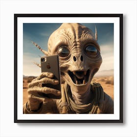 Alien Selfie Art Print