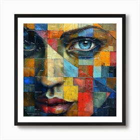 Woman'S Face 7 Art Print