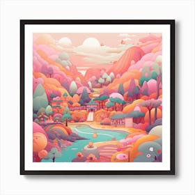 Asian Landscape 1 Art Print