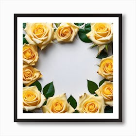 Yellow Roses 12 Art Print