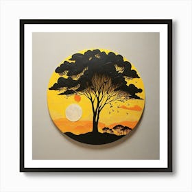 Savannah Sunset Art Print