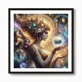 Ancient Greek Goddess Gaia 1 Art Print