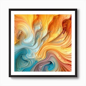 Abstract Swirls Art Print