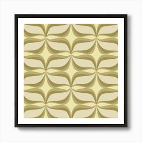 Wavy Pattern Vintage Art Print