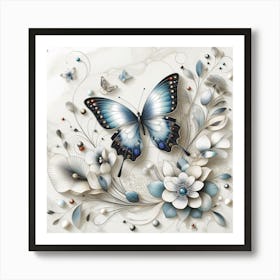 Decorative Art Butterfly Art Print