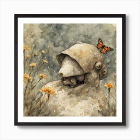 Bear In The Meadow Art Print