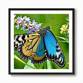 Blue Butterfly 4 Art Print