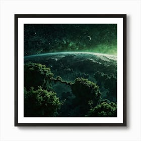 Green Universe Art Print