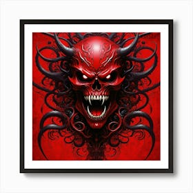 Demon Skull Art Print