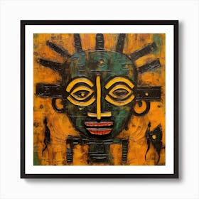 African Mask 1 Art Print