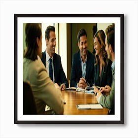 Business Meeting 2 Art Print